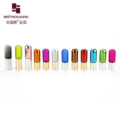 comprar Mini botella de rodillo de perfume de vidrio de 3 ml, galvanoplastia naranja, cosmética personalizada Fabricación en línea