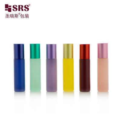 comprar Botella de vidrio roll-on con diseño a prueba de fugas de bola metálica, personalización de color disponible Fabricación en línea