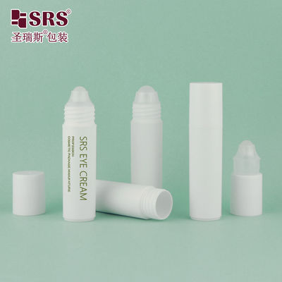 comprar Botella roll-on de plástico blanco de 20 ml para aceite esencial o perfume con tapa de rosca y superficie lisa Fabricación en línea