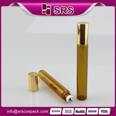 comprar SRS PACKAGING Botella de vidrio roll-on de 10 ml Envases cosméticos vacíos para aceite esencial Fabricación en línea