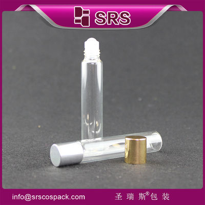 comprar botella de vidrio roll on 8ml botella de bola rodante de vidrio acero Fabricación en línea