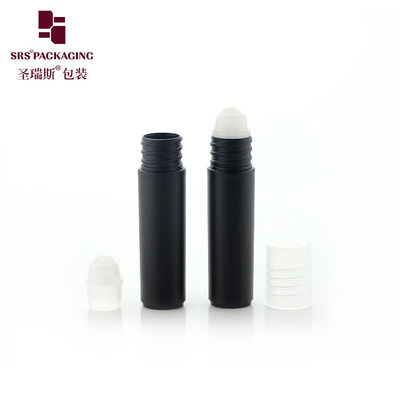 comprar Botella roll-on de plástico PCR blanco liso de 5 ml con tapa de rosca para aceite esencial y perfume Fabricación en línea