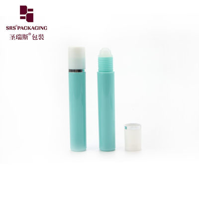 comprar Botella roll-on de plástico blanco de 15 ml para perfume de aceite esencial con tapa de rosca, superficie lisa Fabricación en línea