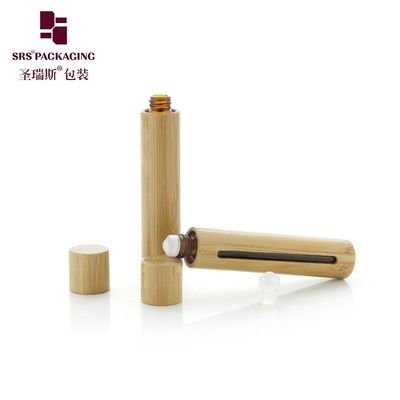 comprar BG(G)-Botella con bola rodante de aceite esencial a prueba de rayos UV de 10 ml, escudo exterior de bambú contra la luz solar, bola de vidrio, perfume, colonia Fabricación en línea