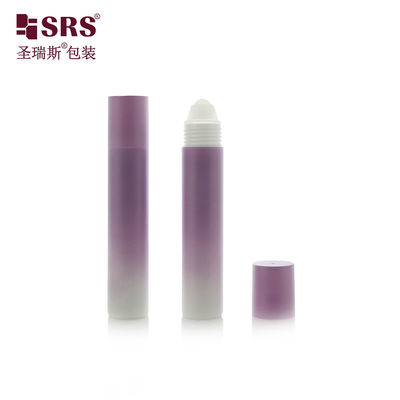 comprar Botella aplicadora de bola rodante de PP(P)-20ml PP vacía con revestimiento de color degradado mate Fabricación en línea
