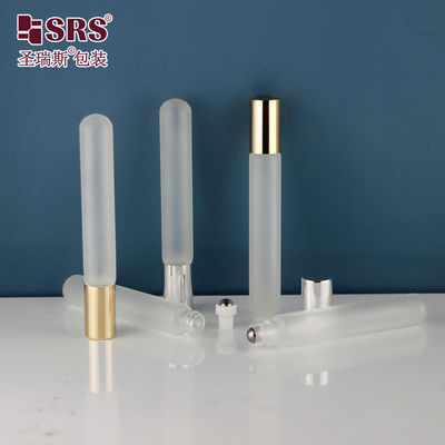 comprar BLP(S-A)-10ML Botella de rodillo de vidrio con fondo redondo transparente esmerilado para aceite de perfume Fabricación en línea