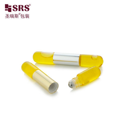 comprar Botella de perfume de vidrio de doble tubo transparente SGB2-5+5ML 15mm con bola SS304 Fabricación en línea