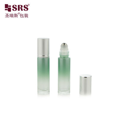 comprar Botella roll-on de vidrio BLPM-10ML verde degradado con aroma a pepino para extractos Fabricación en línea