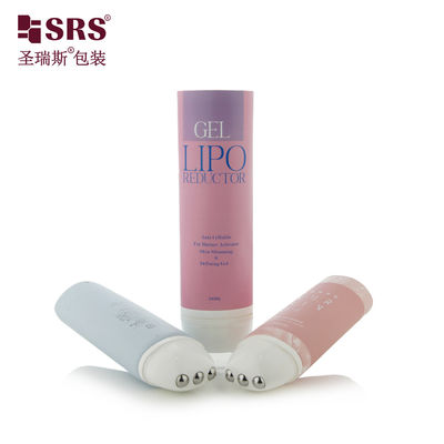 comprar Tubo de aplicación de bolas de acero PE 3 de forma ovalada D50mm para masaje de suero de gel Fabricación en línea