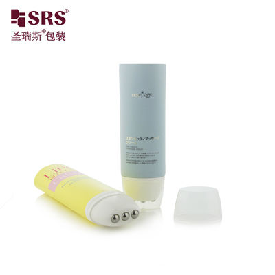 comprar Tubo de bola rodante amarillo brillante vacío D50mm para cosméticos, tipo de llenado por la cola Fabricación en línea