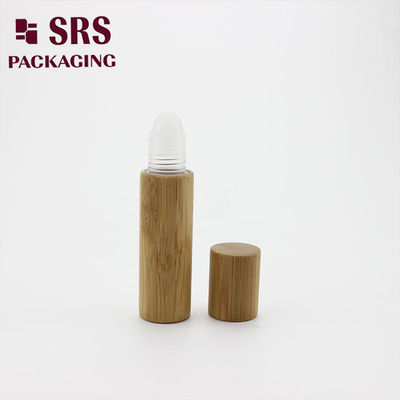 comprar Botella enrollable de plástico de bambú real SRS de 10 ml con bola de plástico Fabricación en línea
