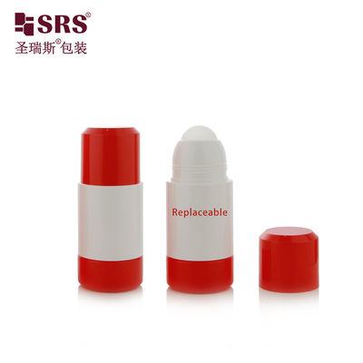 comprar 50 ml 75 ml de diseño redondo de doble pared vacío blanco rollo en la botella paquete primario para gel para aliviar el dolor con molde congelado mate Fabricación en línea