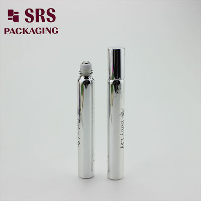 comprar Botella enrollable SRS vacía de vidrio plateado de 15 ml con tapa de aluminio plateado Fabricación en línea