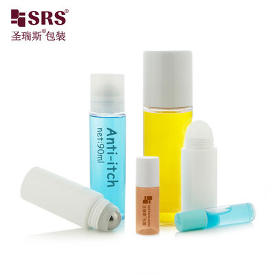comprar Botella de rodillo de plástico de gel calmante de 15 ml, 20 ml, 60 ml, 90 ml, 3 oz con bola de piedra preciosa Fabricación en línea