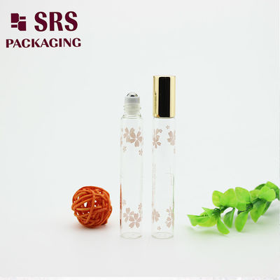 comprar Botella enrollable de vidrio de color transparente SRS de 10 ml para aceite esencial Fabricación en línea