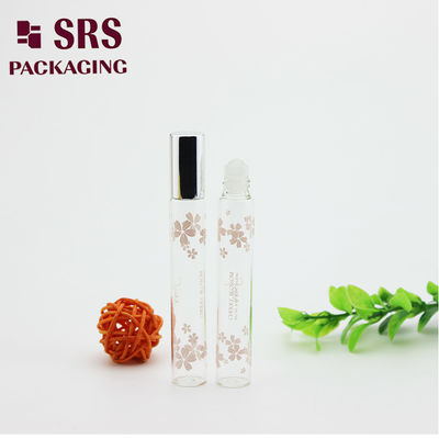 comprar Rollo de vidrio de perfume de color transparente SRS 10 ml en botella con bola de vidrio Fabricación en línea
