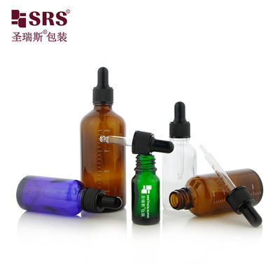 comprar D002-100ml Botellas de goteo de vidrio redondo vacío a prueba de fugas para aceite esencial Fabricación en línea