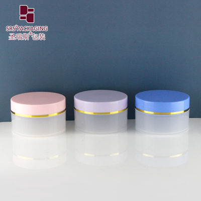 comprar SRSQ-100g PP plástico de pared única redondo Cosméticos Jarrones de crema vacío claro Fabricación en línea