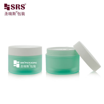 comprar SRSJK-200g Tarro de crema de plástico PP mate personalizado verde menta para el cuidado del cabello Fabricación en línea