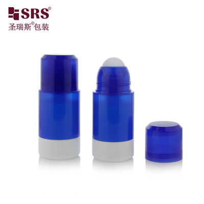 comprar RPPE(P)-75ML Botella grande vacía de color azul diamante recargable con botella interior de repuesto, bola rodante interior blanca de PP Pasitc para la fórmula de gel desodorante Fabricación en línea