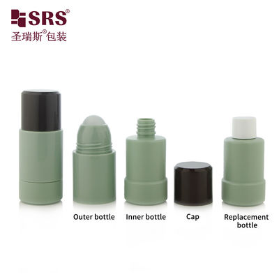 comprar RPPE(P)-50ML Botella Interior Mate Vacía Verde Militar Personalizada para Desodorante Roll On con Capacidad de 50ml para Uso de Desinfección Fabricación en línea