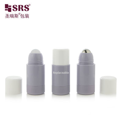 comprar Rppe(P) -50 ml Embalaje primario de color púrpura lavanda vacío Rollo recargable en botella con tornillo en el cierre para contener gel de cuidado personal Fabricación en línea