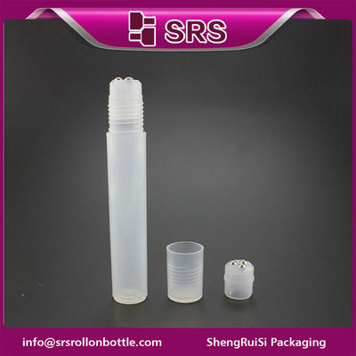 comprar Botella de plástico de congelación vacía cosmética de 15 ml con tres bolas de rodillo de acero Fabricación en línea