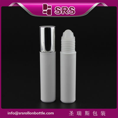 comprar Botella SRS alta calidad, plástico blanco, color helado, 10 ml con bola rodante de plástico Fabricación en línea