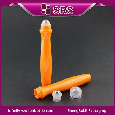 comprar Botella de rodillo para crema de ojos de 15 ml de plástico naranja de alta calidad SRS Fabricación en línea