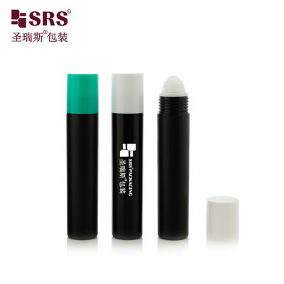 comprar Botellas de bola rodante de plástico ecológicas vacías de 20 ml con superficie esmerilada, con cierre de rosca y tapa verde para cosméticos Fabricación en línea