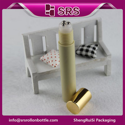 comprar Botella de plástico cosmética de lujo de 15 ml con tres bolas de rodillo de acero Fabricación en línea