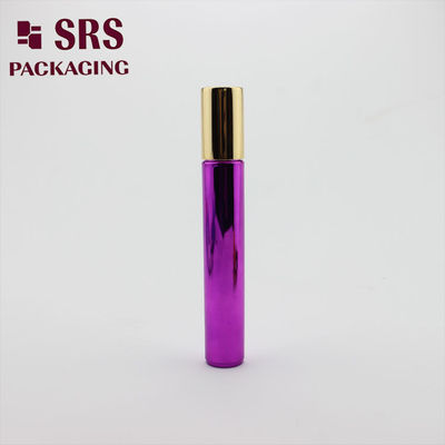 comprar Botella de rodillo cosmético de plástico vacío SRS color púrpura metalizado de 15 ml Fabricación en línea