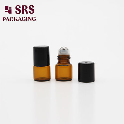 comprar SRS vacía la botella de bola de vidrio ámbar de 2 ml con tapa de plástico negro Fabricación en línea