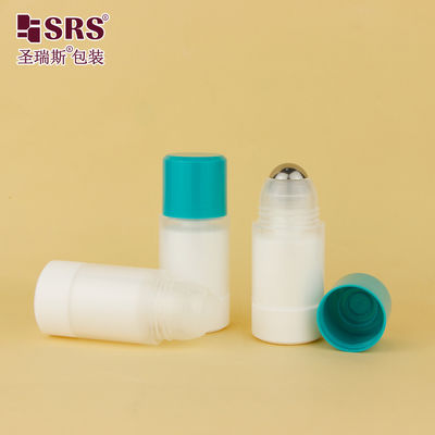 comprar Envase roll-on RPPE de 50 ml ecológico para envasar fórmulas de desodorante líquido con bolas de piedra preciosa Fabricación en línea