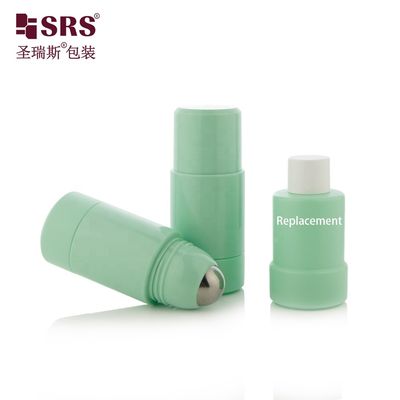 comprar Botella roll-on recargable de PP PCR de 50 ml y 75 ml para desodorante cosmético Fabricación en línea