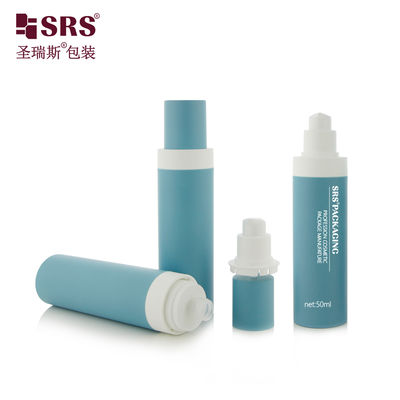 comprar 50ml 100ml PP Airless Serum Bottle Custom Color Refillable Fabricación en línea