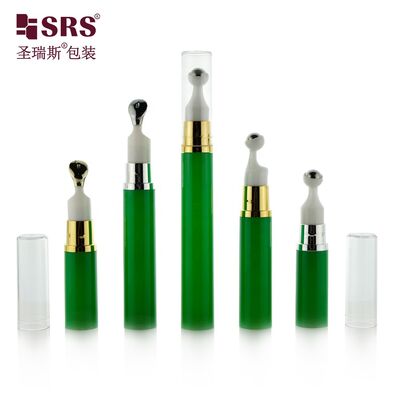 comprar 5ML 10ML 12ML 15ML Crema para ojos de alta calidad Loción cosmética de tubo vacío Rollo de vacío en rodillo de lujo botella de bomba sin aire Fabricación en línea