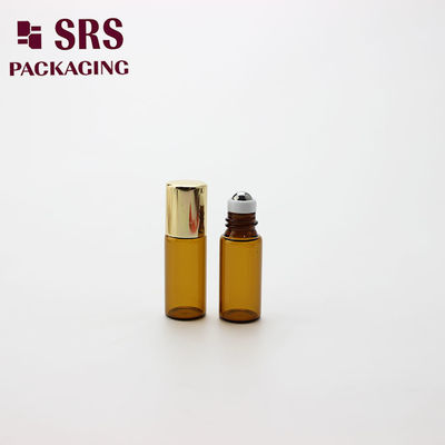 comprar SRS vende al por mayor el mini rollo de vidrio de perfume ámbar vacío de 3 ml en la botella Fabricación en línea
