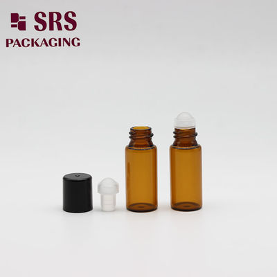 comprar SRS vende al por mayor la mini botella de perfume de cristal vacía del color ámbar 3ml Fabricación en línea