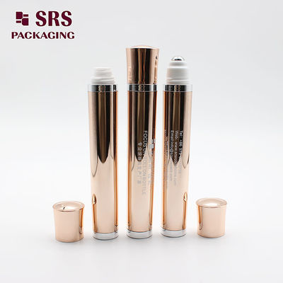 comprar SRS de lujo de plástico rollo vibratorio en botella color oro rosa 10 ml Fabricación en línea