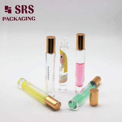 comprar Botella de rodillo de vidrio vacía de pared gruesa SRS, forma redonda, 10 ml Fabricación en línea