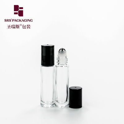 comprar Botellas roll-on de vidrio para perfume con bola de acero, decoración metalizada y pintada, 10 ml Fabricación en línea
