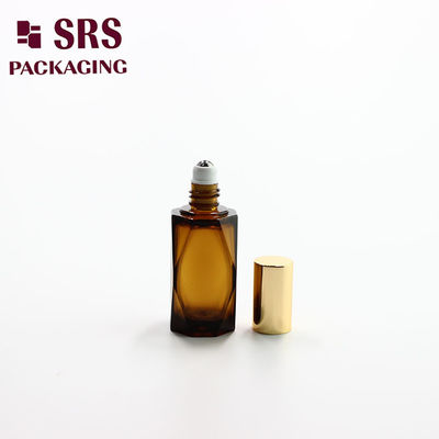 comprar Botella de rodillo de aceite esencial de plástico PETG ámbar de 20 ml Fabricación en línea