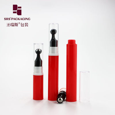 comprar Botella privada de aire vacía de la bomba del suero del ojo de la prensa del color rojo plástico de 5ml 10ml 12ml 15ml Fabricación en línea