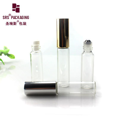 comprar Rollo de perfume de color claro y redondo de vidrio cosmético vacío en botella 5 ml Fabricación en línea