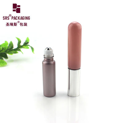comprar Tubo de bola de rodillo de cristal de perfume de dos botellas de forma redonda cosmética de gran oferta Fabricación en línea