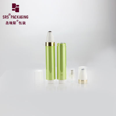 comprar Cosmético vacío de 10 ml de color verde, prensa de bomba sin aire, rollo de plástico en botella Fabricación en línea