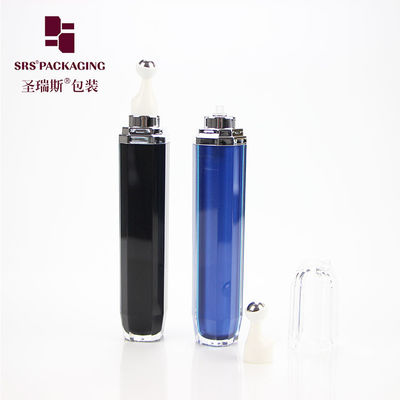 comprar SRS Cosmético Suero para Ojos Acrílico Rollo Vacío en Botella Negro 15 ml Con tapa clara Fabricación en línea