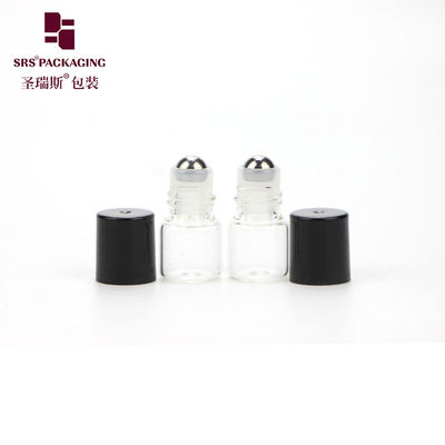 comprar Rollo de cristal redondo del aceite esencial 1ml del mini color transparente cosmético al por mayor en la botella Fabricación en línea