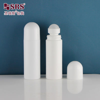 comprar Botella de bola rodante de plástico repelente de mosquitos blanco RPPD 90ML 3oz con tapa de cúpula Fabricación en línea